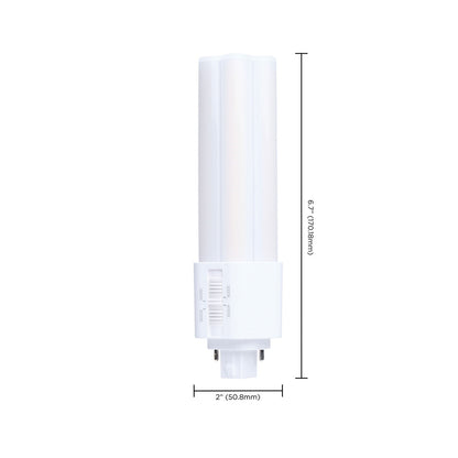 Nuvo Lighting S29888 17W PLT LED Bulb | GX24d Base Type B Ballast Bypass | Selectable 3000K-5000K CCT | 2500 Lumens, Non-Dimmable | Model S29888