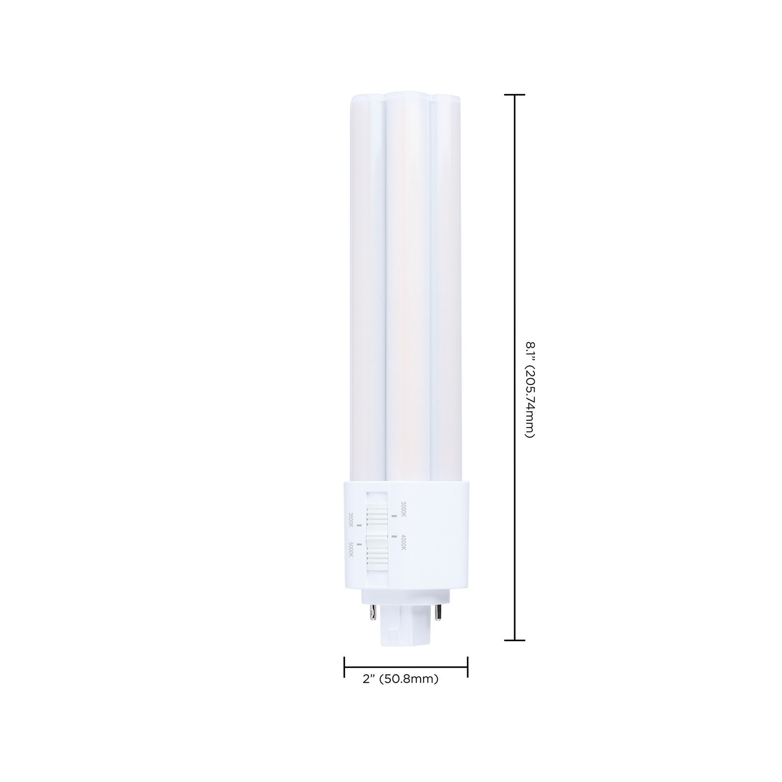 Nuvo Lighting S29889 23W PLT LED Bulb | GX24d Base Type B Ballast Bypass | Selectable 3000K-5000K CCT | 3300 Lumens, Non-Dimmable | Model S29889