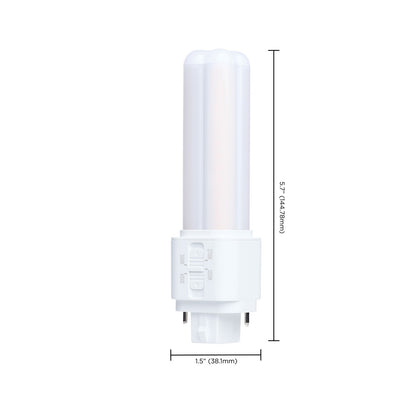 Nuvo Lighting S29898 7W PLC LED Bulb | GX32d Base Type A/B Dual Mode | Selectable 2700K-4000K CCT | 900 Lumens, Non-Dimmable | Model S29898