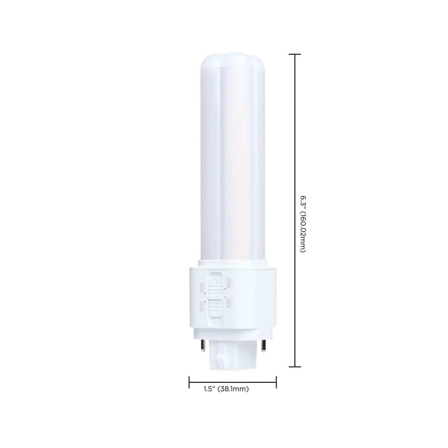Nuvo Lighting S29899 9W PLC LED Lamp | GX32d Base, CCT Selectable 2700K-4000K | Type A/B Ballast Compatible | 120-277V, 1200 Lumens | Model S29899