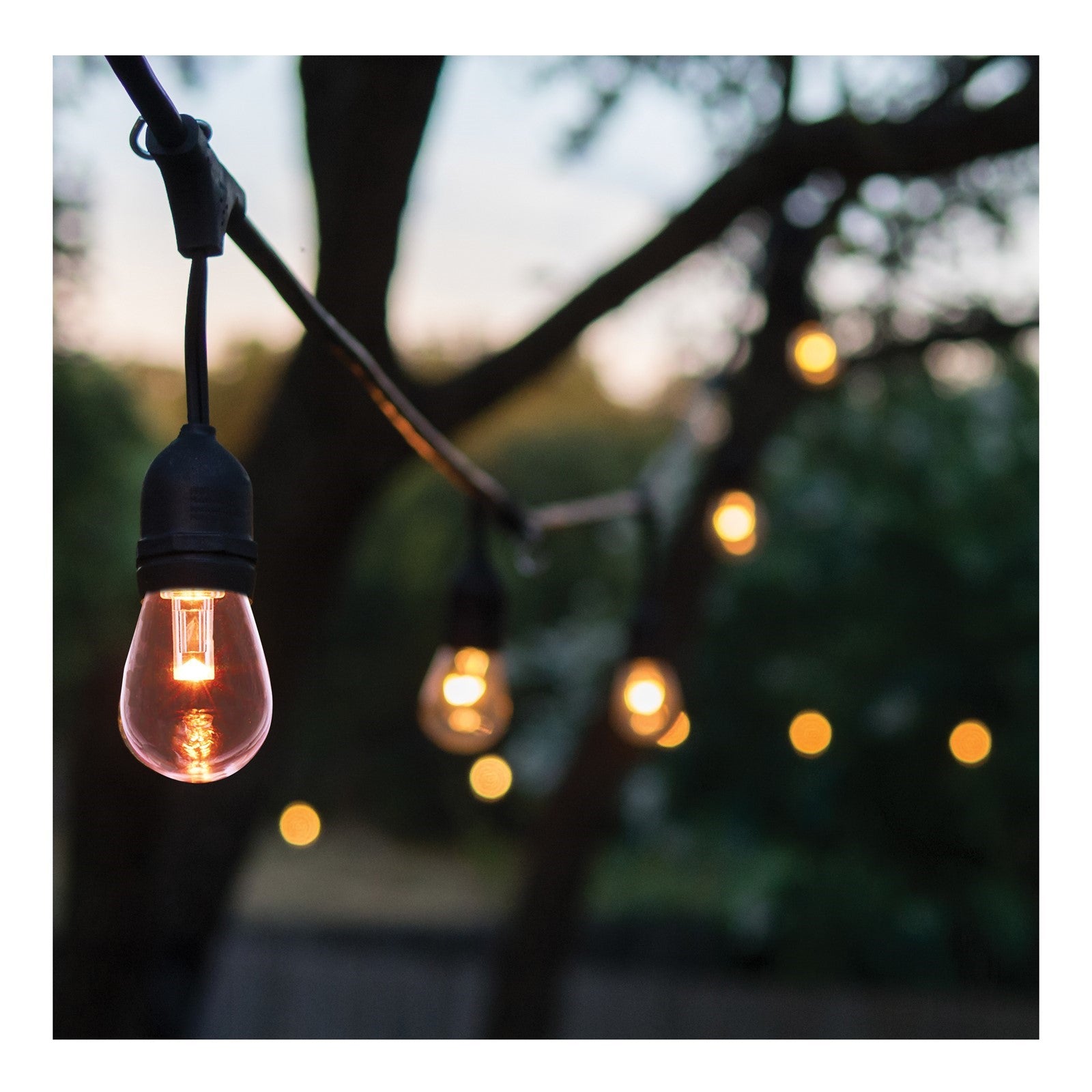 Nuvo Lighting S8033R1 48ft LED String Light | Decorative Black Acrylic S14 Bulbs | Patio & Party Lighting | RGBTW Remote Control, 150 | Model S8033R1
