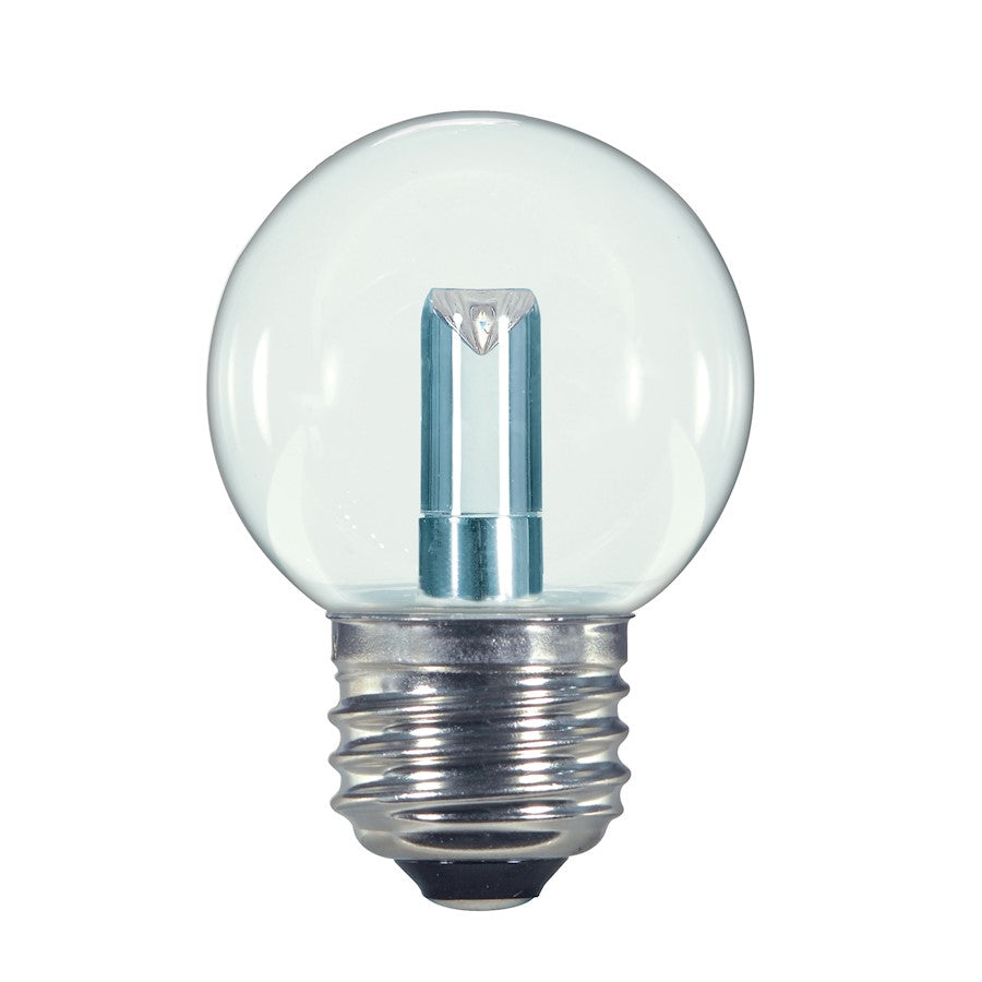 Nuvo Lighting Satco 1.4W LED G16 1/2 Clear Bulb | 2700K Warm White, 36 Lumens, E26 Medium Base | Accent & Decorative Lighting | 2.06 x 2.75 | Model S9158