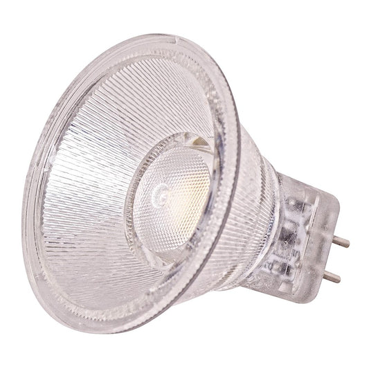 Nuvo Lighting Satco 1.6W LED MR11 G4 Bulb | Clear Glass 5000K Daylight | Under Cabinet & Accent Lighting | 200 Lumens, Dimmable, Damp Rated | Model S9551