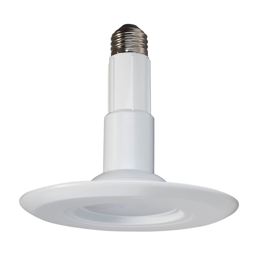 Nuvo Lighting Satco 4in 8.5W LED Recessed Downlight | Modern White Trim | Bathroom & Covered Patio Damp-Rated | 510 Lumens 2700K Dimmable | Model S9598