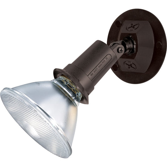 Nuvo SF76-521 5in 1-Light Flood Light | Traditional Black Aluminum Adjustable Swivel | Outdoor Exterior & Security Lighting | 4.5 x 5 in | Model SF76-521