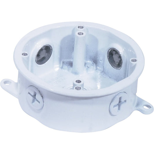Nuvo Lighting SF76-650 Die Cast Junction Box | Traditional White | Indoor Electrical Box | 4 x 5 x 2 in | Model SF76-650