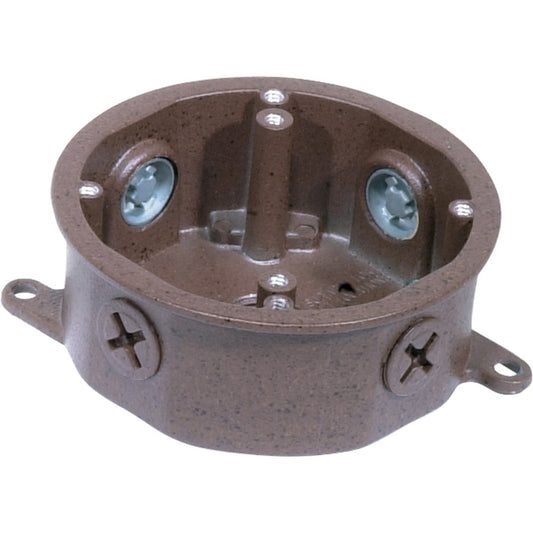 Nuvo Lighting SF76-652 4in Die Cast Junction Box | Traditional Old Bronze Metal | Indoor Electrical Box | 4 x 5 x 2 in | Model SF76-652