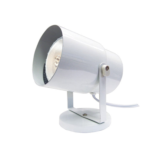 Nuvo Lighting SF77-395 1-Light Desk Lamp | Utility White Finish | Home Office & Desk Task Light | 75W Incandescent, On-Off Switch | Model SF77-395