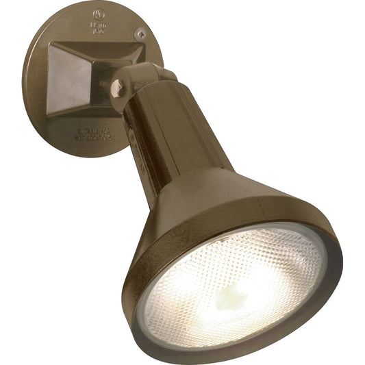 Nuvo SF77-494 8in 1-Light Flood Light | Traditional Dark Bronze Aluminum | Outdoor Wet Location Security & Accent | 4.5 x 8 in | Model SF77-494