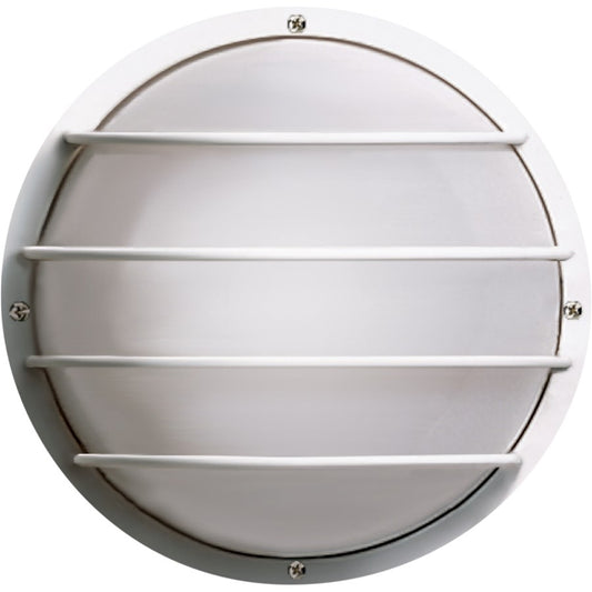 Nuvo SF77-861 1-Light 10in Outdoor Wall Lantern | Traditional White Aluminum Polysynthetic Lens | Covered Patio & Entryway | 10 x 4 in | Model SF77-861