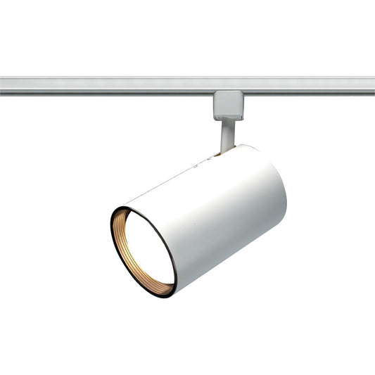 Nuvo Lighting TH200 1-Light Track Head | Transitional White Cylinder | Kitchen & Hallway Accent | 4.25 x 6.5 in, 9.5 in Extension | Model TH200