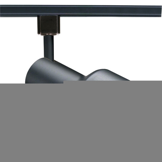 Nuvo Lighting TH205 1-Light Track Head | Transitional Black Step Cylinder | Living Room & Kitchen Accent | 3.5 x 5.25 in | Model TH205