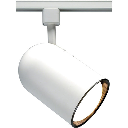Nuvo Lighting TH208 1-Light Track Head | Transitional White Cylinder | Living Room & Hallway Accent | 4.25 x 6.5 in, 9.5 in Extension | Model TH208
