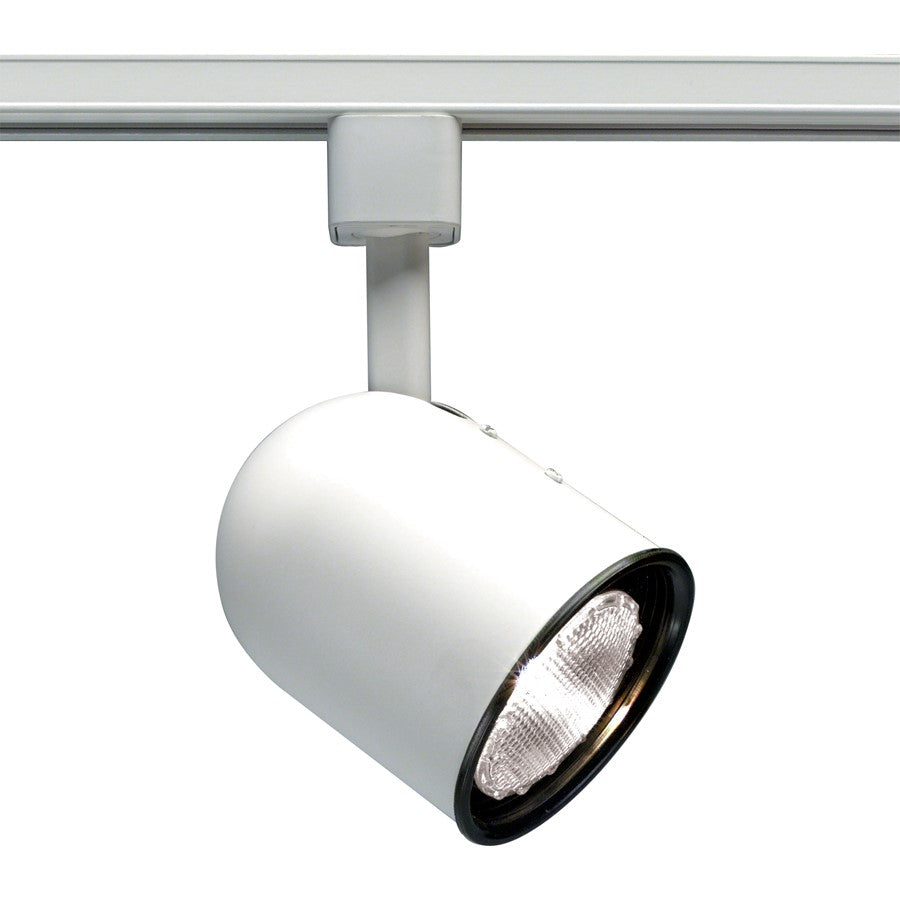 Nuvo Lighting TH218 1-Light Track Head | Transitional White Cylinder | Living Room & Hallway Accent | 4.5 x 5.25 in, 75W PAR30 | Model TH218