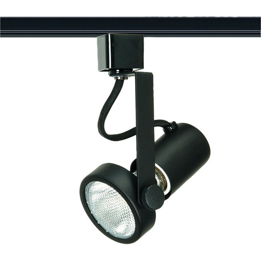 Nuvo Lighting TH221 1-Light Track Head | Transitional Black Gimbal Ring | Kitchen & Living Room Accent | 50W PAR20, 4.25in H, Dry Location | Model TH221