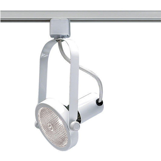 Nuvo Lighting TH222 1-Light Track Head | Transitional White Gimbal Ring | Accent & Display Lighting | 4.75in H, 10.5in Extension, PAR30 | Model TH222