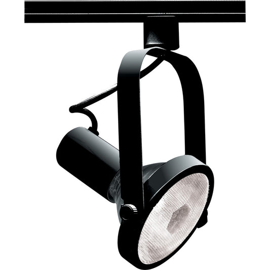 Nuvo Lighting TH223 1-Light Track Head | Transitional Black Gimbal Ring | Accent & Task Lighting | 4.75in H, 10.5in Extension | Model TH223