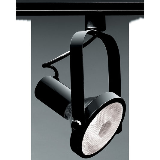 Nuvo Lighting TH225 1-Light Track Head | Transitional Black Gimbal Ring | Kitchen & Living Room Accent | 150W PAR38, Medium Base, Dry | Model TH225