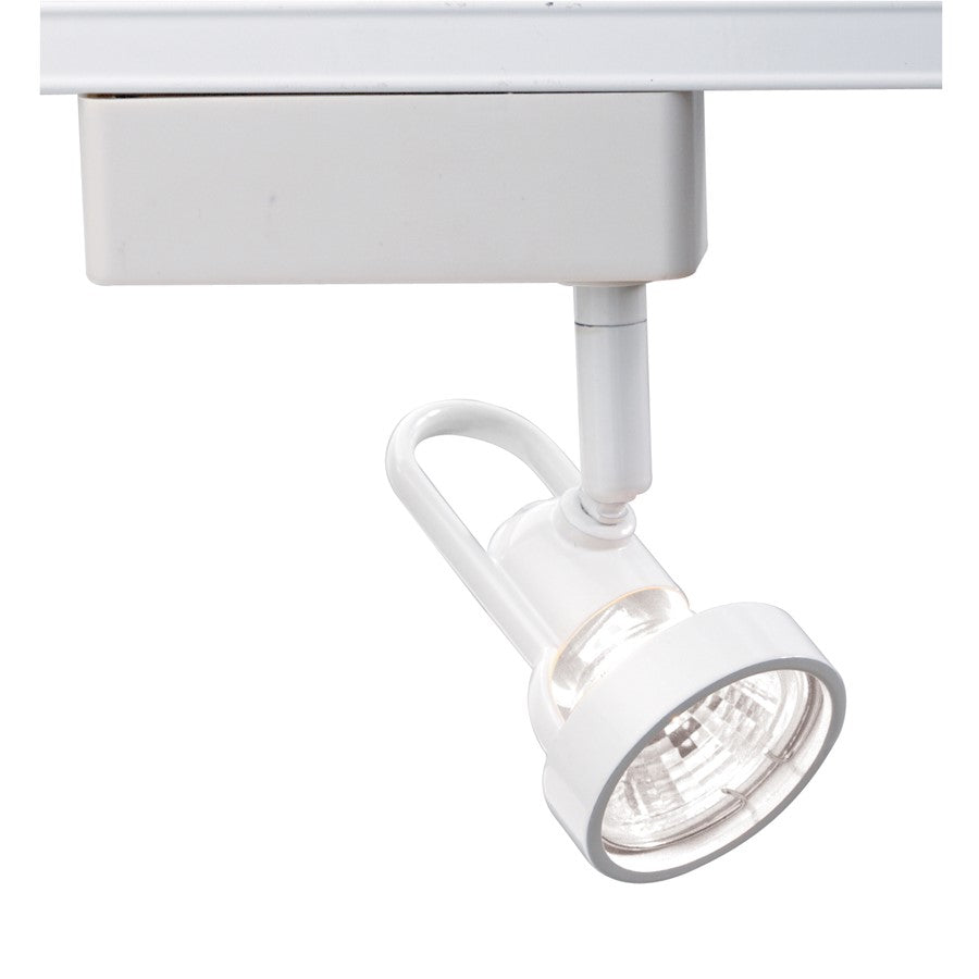 Nuvo Lighting TH259 1-Light Track Head | Transitional White Cast Ring | Kitchen & Living Room Accent | 50W MR12, 12V, Dry Location | Model TH259