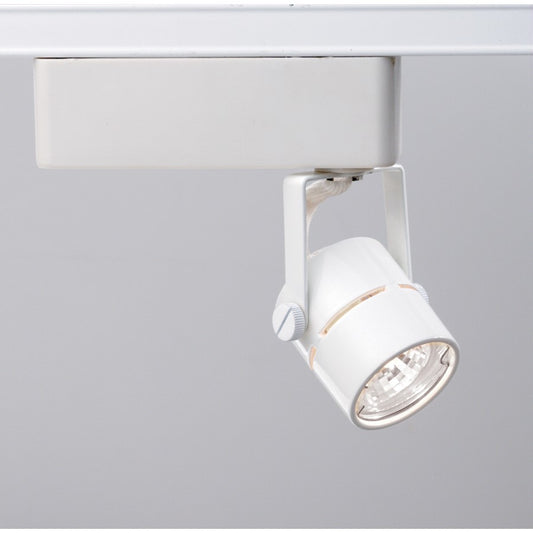 Nuvo Lighting TH267 1-Light Track Head | Transitional White Mini Round | Accent & Display Lighting | 35W MR11, 12V, 3.25in H | Model TH267