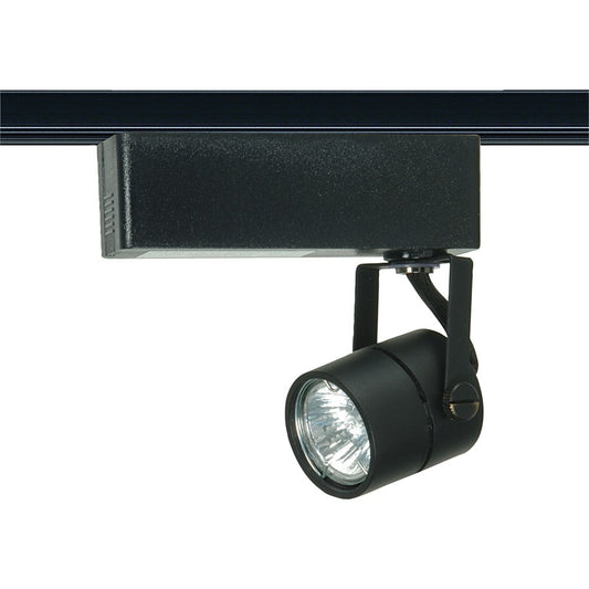 Nuvo Lighting TH268 1-Light Track Head | Transitional Black Mini Round | Accent & Display Lighting | 2.25 x 3.25 in, 35W MR11 | Model TH268