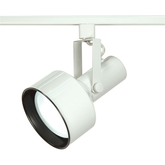Nuvo Lighting TH281 1-Light R40 Track Head | Transitional White Step Cylinder | Living Room & Kitchen Accent | 150W Max, Medium Base, 4.5 x | Model TH281