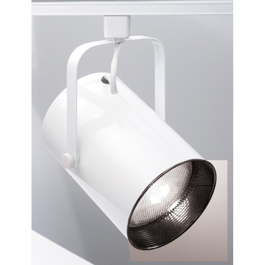 Nuvo Lighting TH283 1-Light R40 Track Head | Transitional White Cylinder | Living Room & Hallway Accent | 5.5 x 8 in | Model TH283