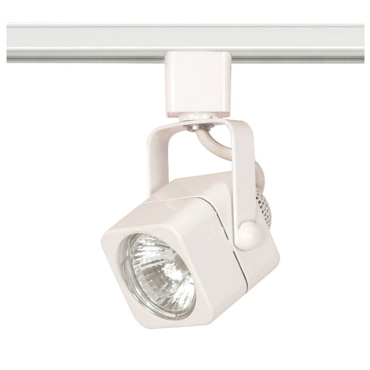 Nuvo Lighting TH312 1-Light Track Head | Transitional White Metal | Accent & Display Lighting | 50W MR16 GU10, 2.25 x 3.25 in | Model TH312