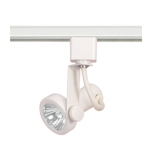Nuvo Lighting TH321 1-Light Track Head | Transitional White Gimbal Ring | Accent & Display Lighting | 2 x 2.25 in, 50W MR16 | Model TH321