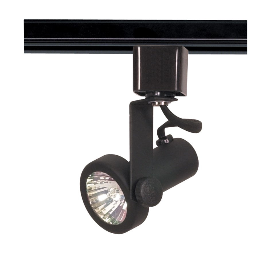 Nuvo Lighting TH322 1-Light Track Head | Transitional Black Gimbal Ring | Accent & Display Lighting | 2 x 2.25 in, 50W GU10 | Model TH322