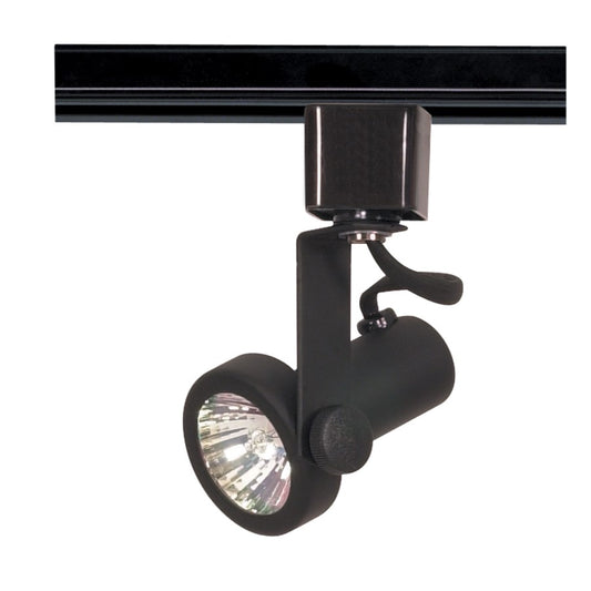 Nuvo Lighting TH322 1-Light Track Head | Transitional Black Gimbal Ring | Accent & Display Lighting | 2 x 2.25 in, 50W GU10 | Model TH322