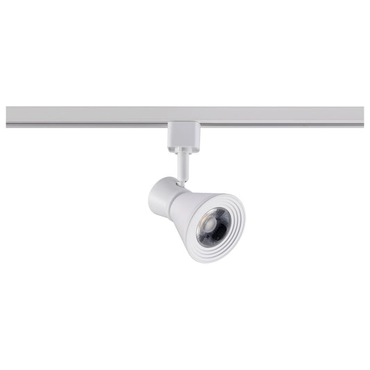 Nuvo Satco 12W LED Cinch Track Head 3000K | Contemporary Matte White Aluminum and Steel | Kitchen & Task Lighting | 1020 Lumens, Dimmable | Model TH632