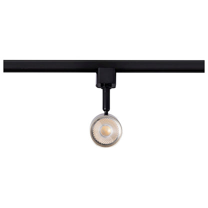 Nuvo TH638 12W LED Track Head | Contemporary Matte Black and Brushed Nickel Aluminum | Kitchen & Art Gallery Accent Light | 1020 Lumens | Model TH638