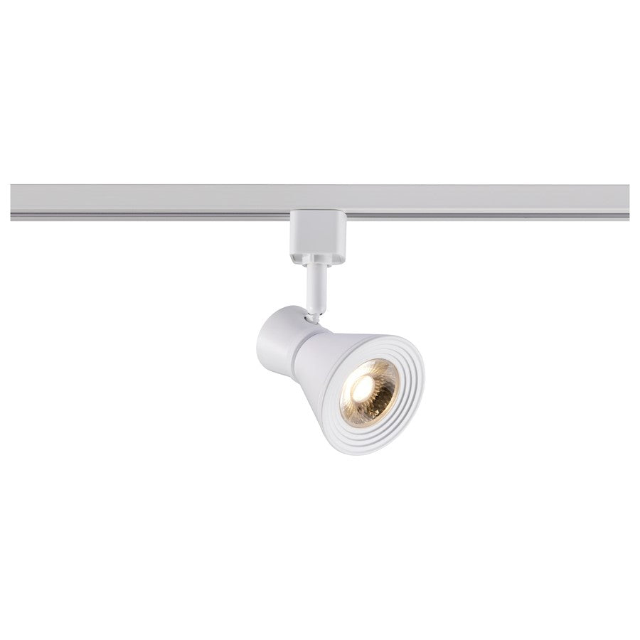 Nuvo Lighting TH642 12W LED Track Head | Contemporary Matte White Aluminum and Steel | Kitchen & Gallery Accent | 1020 Lumens, 3000K, 90 | Model TH642