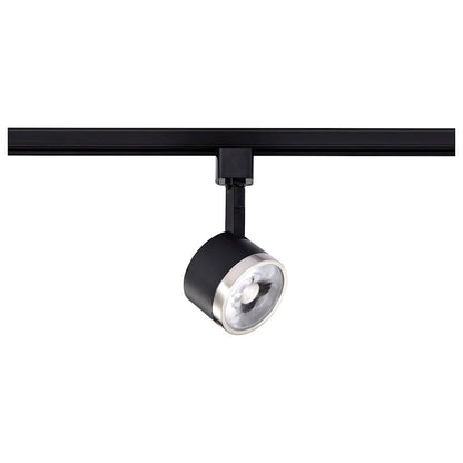 Nuvo Lighting TH646 1-Light LED Track Head | Contemporary Matte Black and Brushed Nickel Aluminum | Kitchen & Art Gallery Accent | 1020 | Model TH646