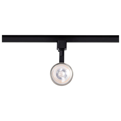 Nuvo Lighting TH646 1-Light LED Track Head | Contemporary Matte Black and Brushed Nickel Aluminum | Kitchen & Art Gallery Accent | 1020 | Model TH646