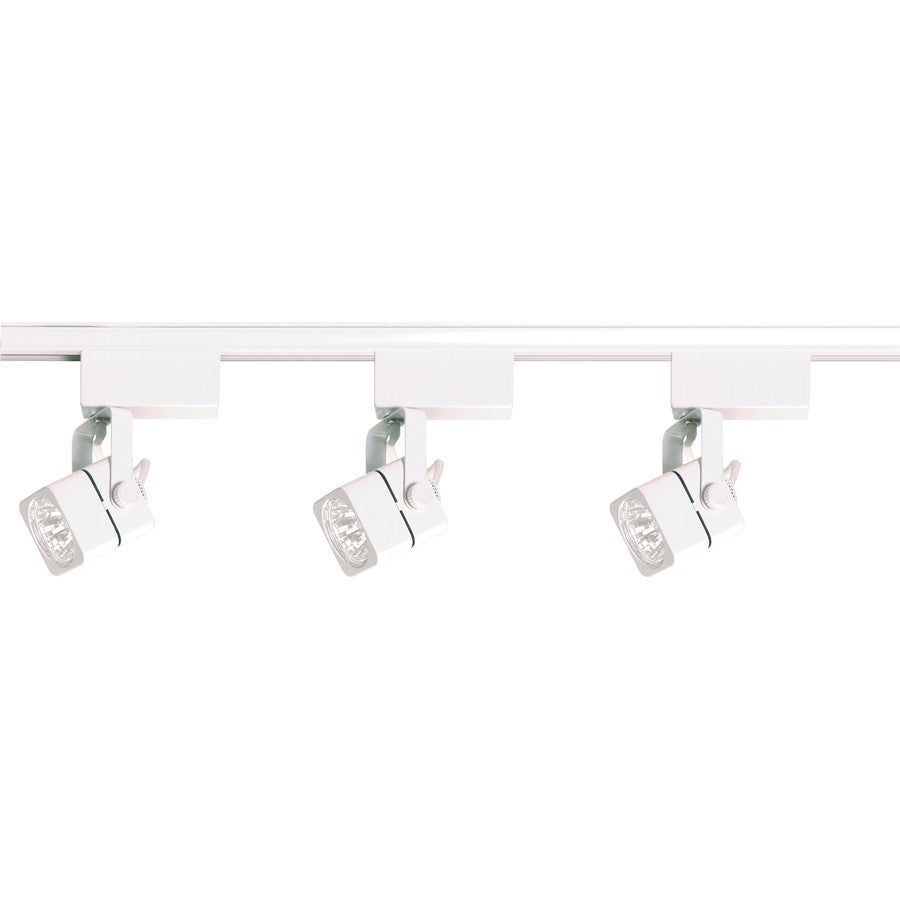 Nuvo Lighting TK310 3-Light Track Kit | Transitional White Low Voltage | Living Room & Kitchen Accent | 5.75 x 4.5 in | Model TK310