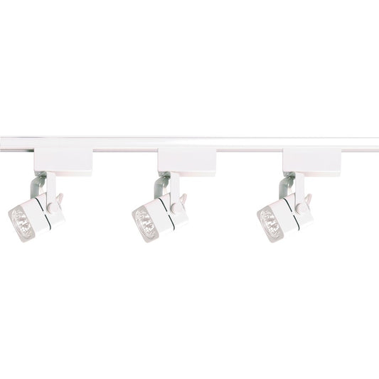 Nuvo Lighting TK310 3-Light Track Kit | Transitional White Low Voltage | Living Room & Kitchen Accent | 5.75 x 4.5 in | Model TK310