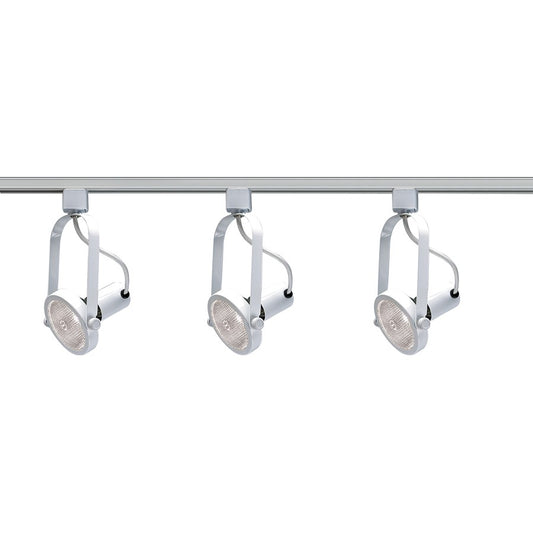 Nuvo Lighting TK316 24in 3-Light Track Lighting Kit | Transitional White Finish | Living Room & Kitchen Accent | 1.5 x 24 in | Model TK316