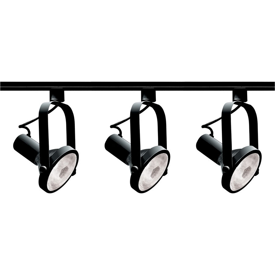Nuvo Lighting TK317 36in 3-Light Track Kit | Transitional Black | Living Room & Kitchen Accent | 1.5 x 36 in | Model TK317