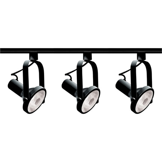 Nuvo Lighting TK317 36in 3-Light Track Kit | Transitional Black | Living Room & Kitchen Accent | 1.5 x 36 in | Model TK317