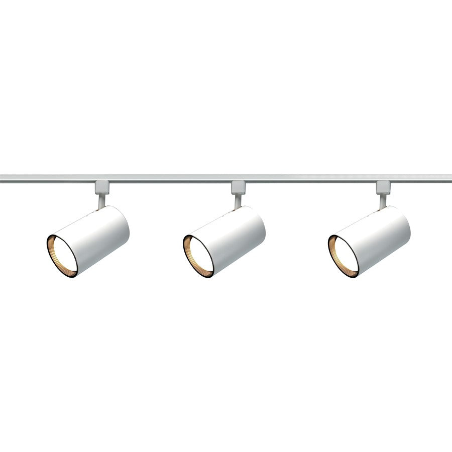 Nuvo Lighting 48in 3-Light Track Lighting Kit | White Transitional | Living Room & Kitchen Accent | 48 x 1.5 x 1.5 in | Model TK318