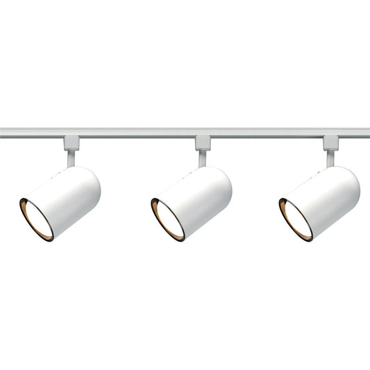 Nuvo Lighting TK322 3-Light Track Lighting Kit | Transitional White Finish | Living Room & Kitchen Accent | 1.5 x 6 in, 3 x 75W R30 | Model TK322