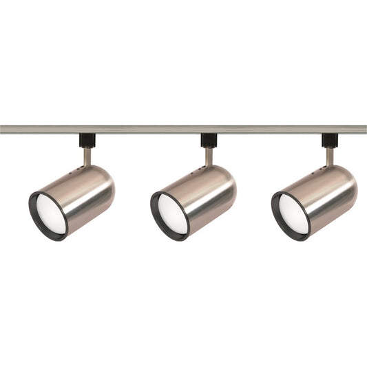Nuvo Lighting TK342 3-Light Track Kit | Transitional Brushed Nickel | Living Room & Kitchen Accent | 4.75 x 4.75 in | Model TK342