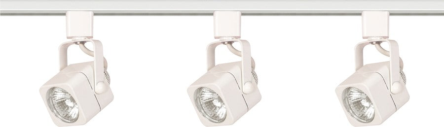 Nuvo Lighting TK345 24in 3-Light Track Kit | Transitional White | Living Room & Office | 24 x 1.5 x 1 in | Model TK345