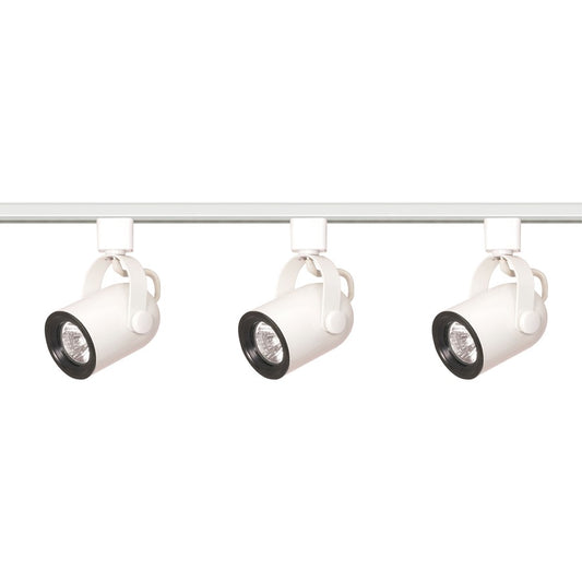 Nuvo Lighting TK348 3-Light Track Kit | Transitional White | Living Room & Kitchen Accent | 1.75 x 4 in, Line Voltage | Model TK348