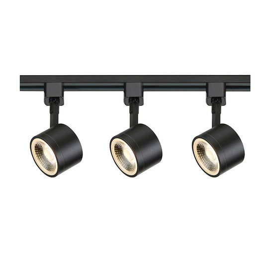 Nuvo Lighting TK404 48in 4-Light LED Track Kit | Contemporary Black Finish | Kitchen Island & Living Room | 48 x 3 x 3 in | Model TK404
