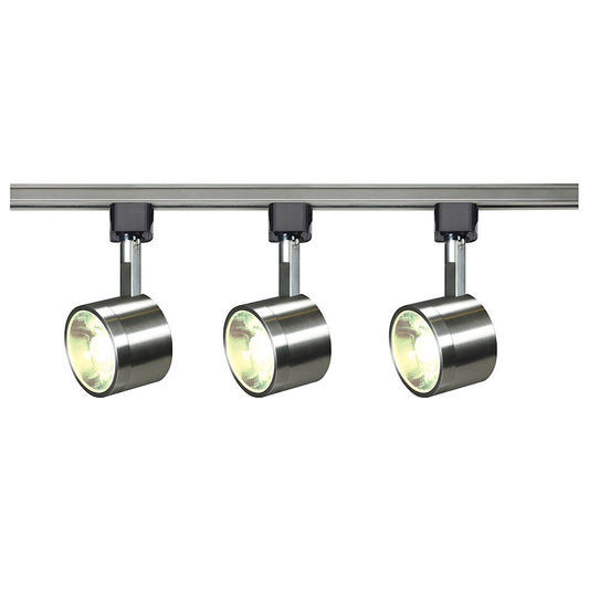 Nuvo Lighting 48in 12-Light LED Track Kit | Contemporary Brushed Nickel | Kitchen & Living Room | 2460 Lumens 3000K 90CRI Dimmable | Model TK407