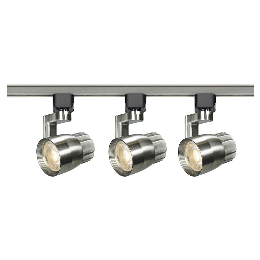 Nuvo Lighting TK427 48in 3-Light LED Track Kit | Contemporary Brushed Nickel | Living Room & Kitchen Track Lighting | 48 x 2.5 x 3 in | Model TK427
