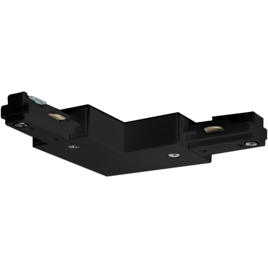 Nuvo Lighting L Connector | Transitional Black Track Lighting Accessory | Dry Location Connector | 1.5 x 7.25 in | Model TP147